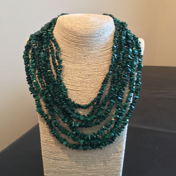 Jay King Jewelry - Malachite $ Sterling Silver Multi-Strand Necklace
